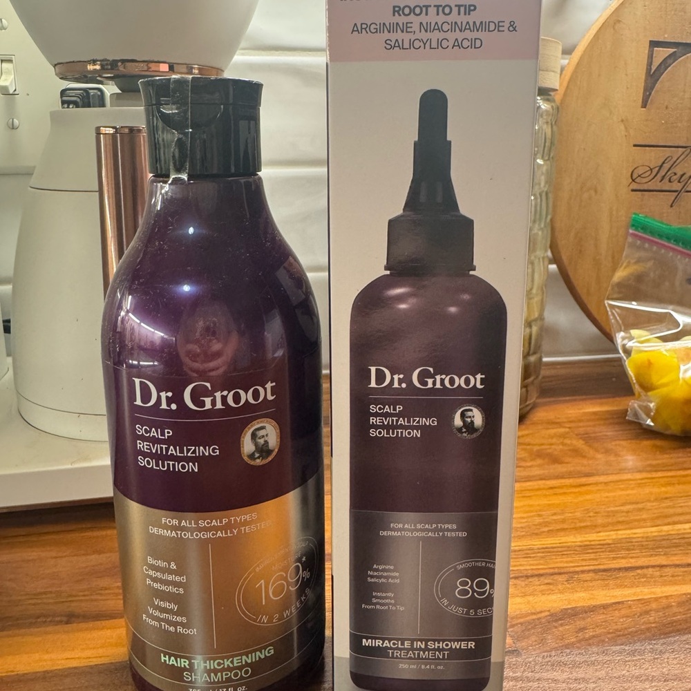 Dr groot Scalp Revitalizing Solution Hair Thickening Shampoo -and treatment